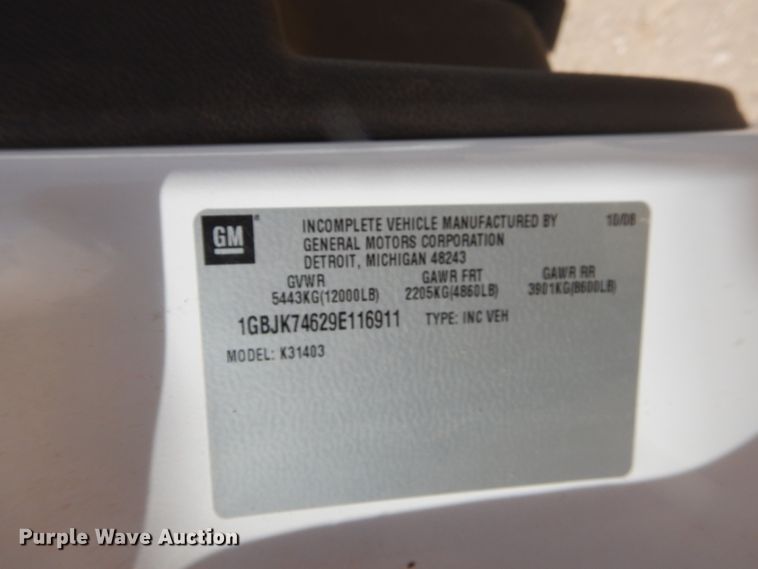 image for item DJ4749 2009 Chevrolet Silverado 3500HD  winch truck