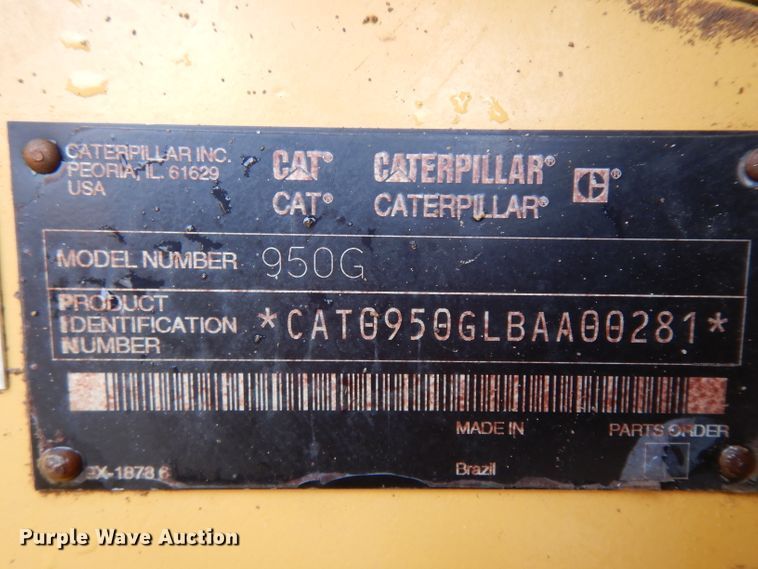 image for item GR9338 2003 Caterpillar 950G Series II  wheel loader