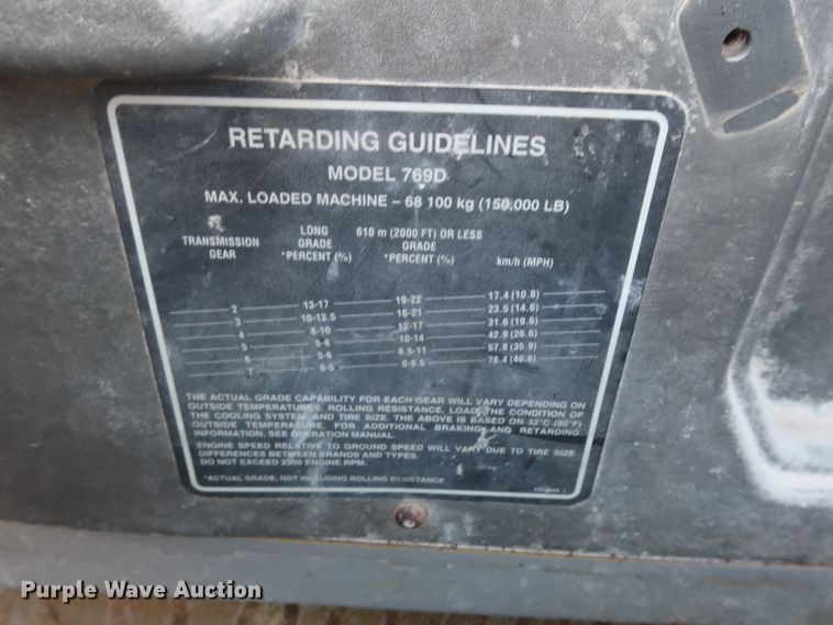 image for item DG7025 1999 Caterpillar 775D   haul truck