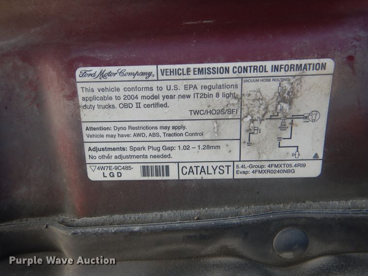 image for item DI0498 2004 Ford F150 XL  SuperCrew pickup truck