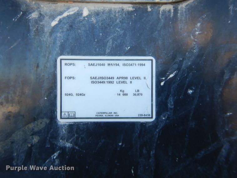 image for item DJ2048 Caterpillar 924GZ  wheel loader