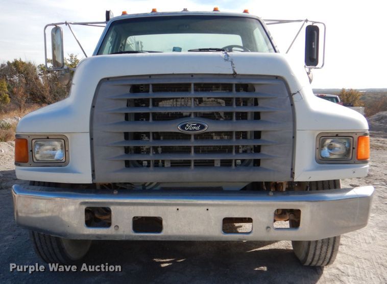 image for item DJ2258 1999 Ford F800  utility truck with crane