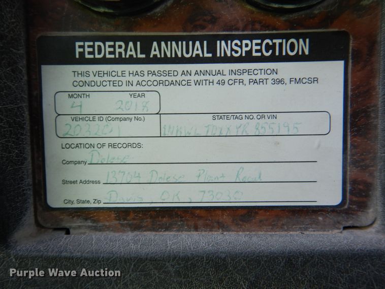 image for item DJ2261 2000 Kenworth W900  water truck