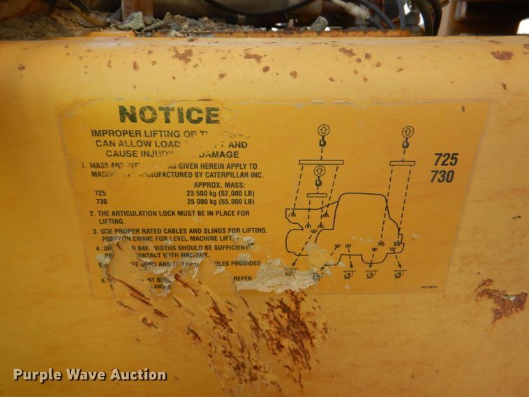 image for item DJ2266 2005 Caterpillar 730  haul truck