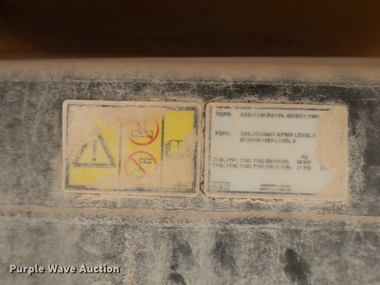 image for item DJ2278 2006 Caterpillar 773E  haul truck