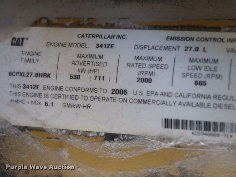 image for item DJ2278 2006 Caterpillar 773E  haul truck