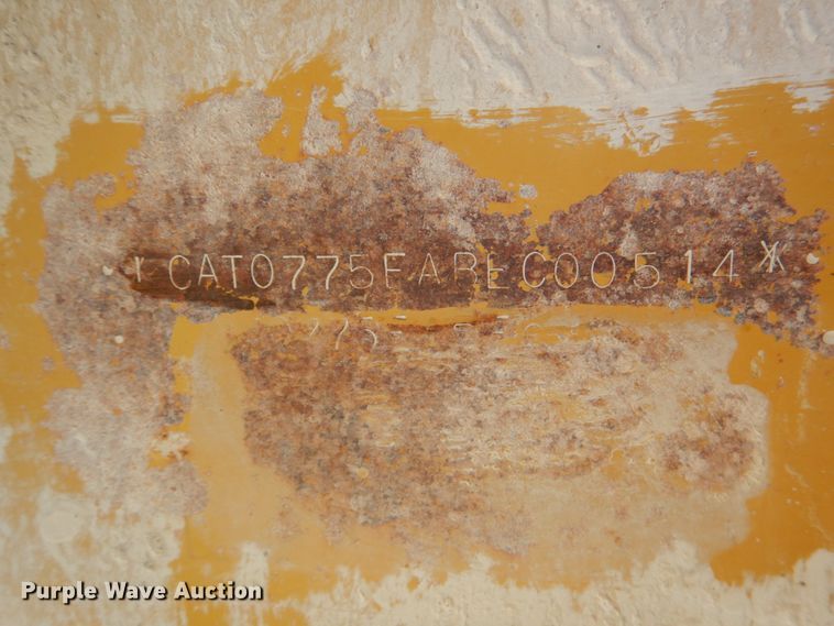 image for item DJ2280 2005 Caterpillar 775E  haul truck