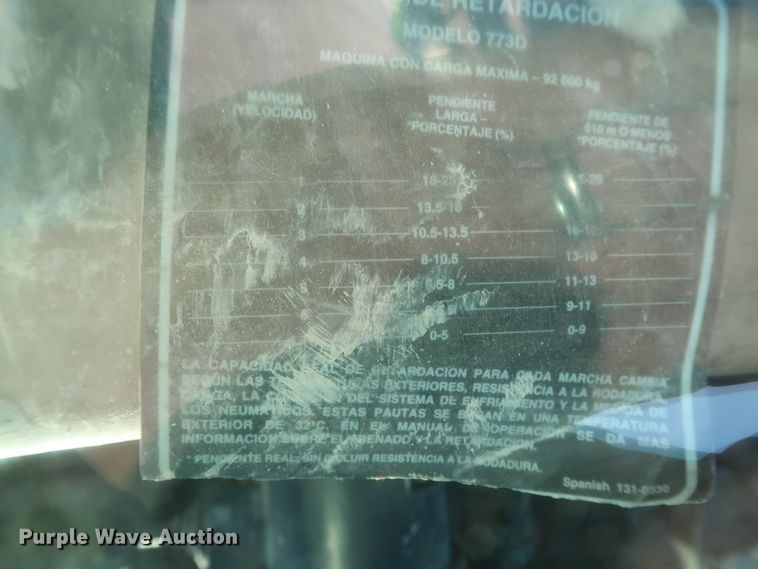 image for item DJ2282 1999 Caterpillar 773D  water wagon