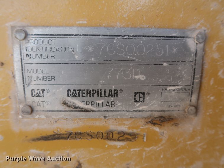 image for item DJ2282 1999 Caterpillar 773D  water wagon