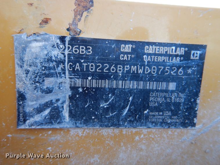 image for item DJ2283 2015 Caterpillar 226B3  skid steer loader