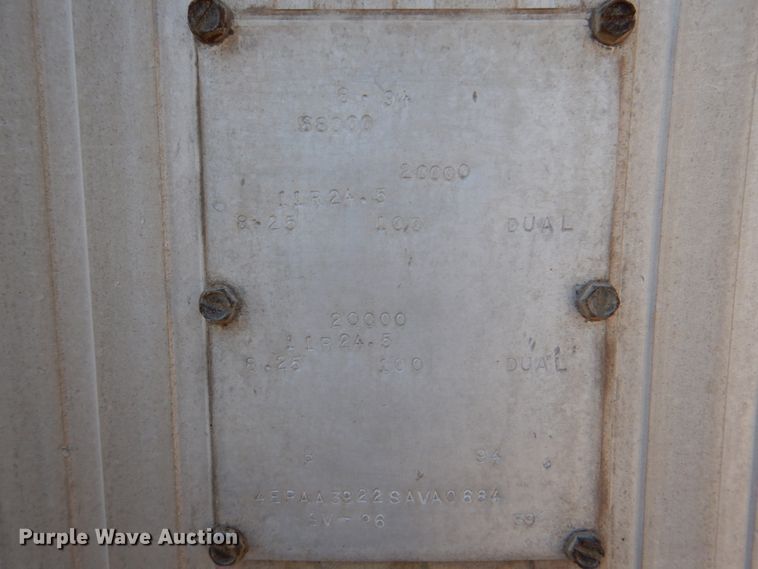 image for item DJ2293 1995 Vantage SV-96 end dump trailer