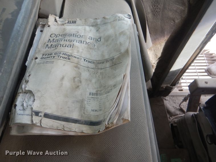 image for item DJ8512 2000 Caterpillar 773D  haul truck