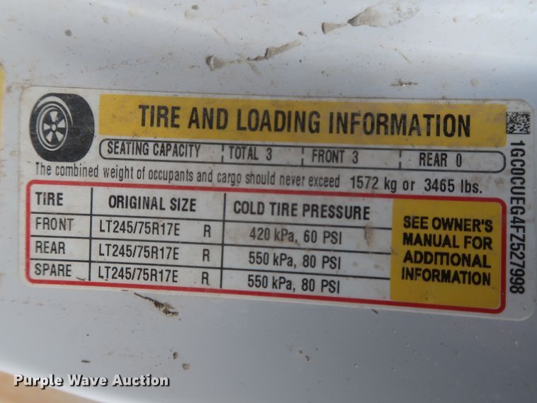 image for item HW9058 2015 Chevrolet Silverado 2500HD  pickup truck