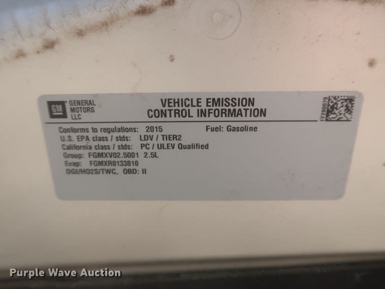 image for item HW9059 2015 Chevrolet Malibu LT