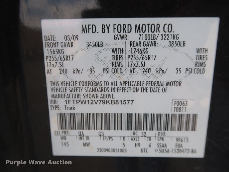 image for item HW9061 2009 Ford F150 XLT  SuperCrew pickup truck