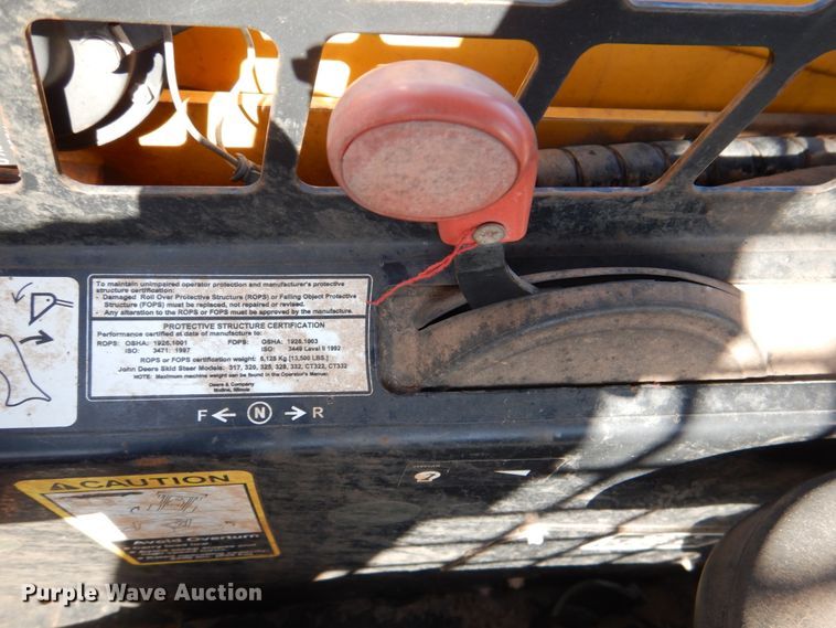 image for item HW9076 2008 John Deere CT322  tracked skid steer loader