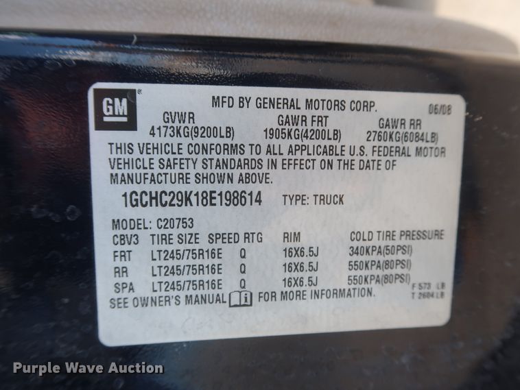 image for item HW9084 2008 Chevrolet Silverado 2500HD  Ext. Cab pickup truck