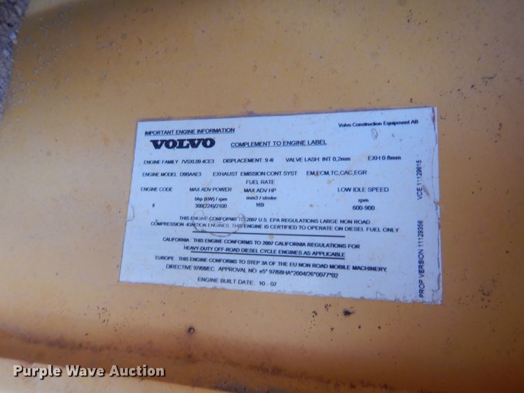 image for item HW9127 2008 Volvo A25E  haul truck