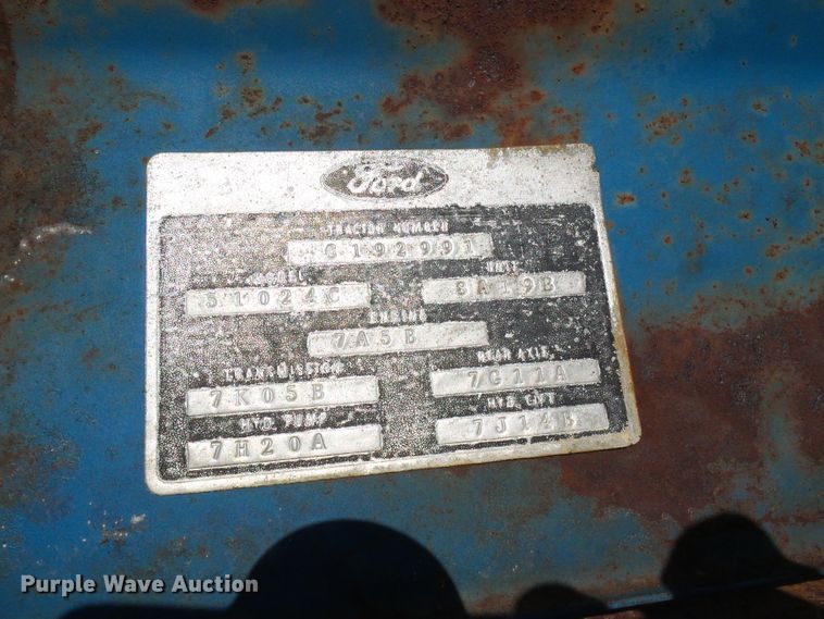 image for item DC2890 1968 Ford 5000  tractor