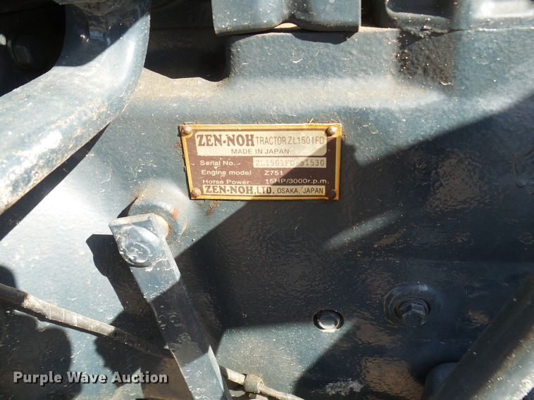image for item DC2892 Zen-Noh ZL1501FD  MFWD tractor