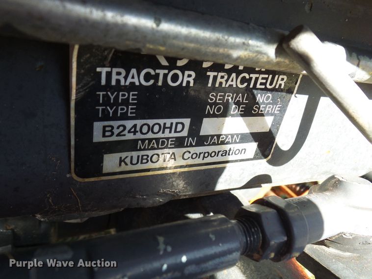 image for item DC2894 Kubota B2400  MFWD tractor