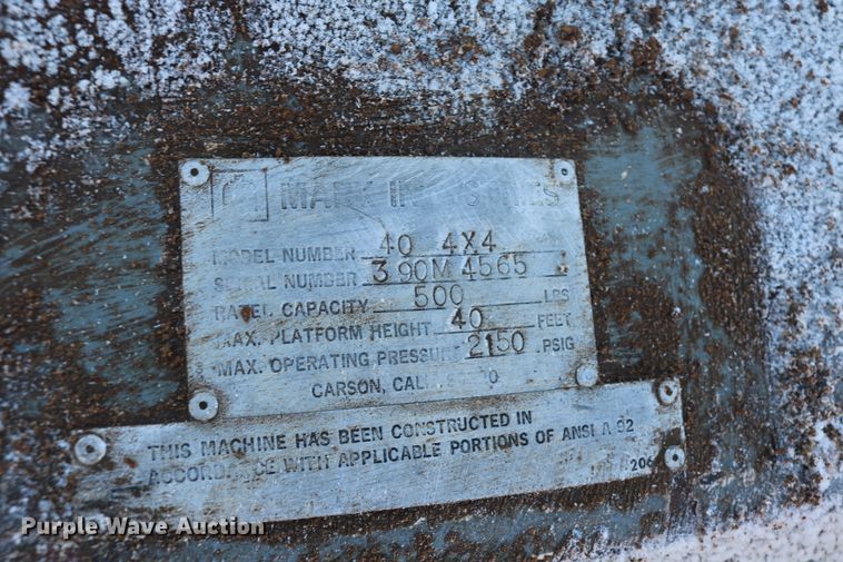 image for item DD6161 Mark Lift 40  boom lift