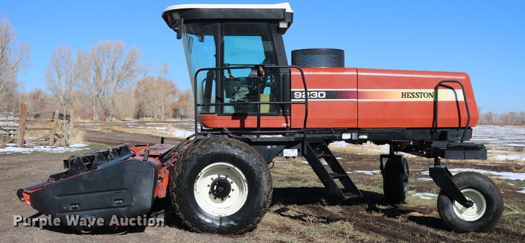 image for item DD6163 2004 Hesston 9230  windrower