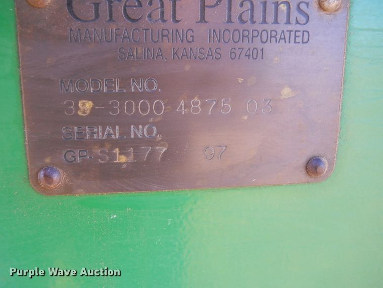 image for item DF4535 1997 Great Plains 3S-3000 grain drill