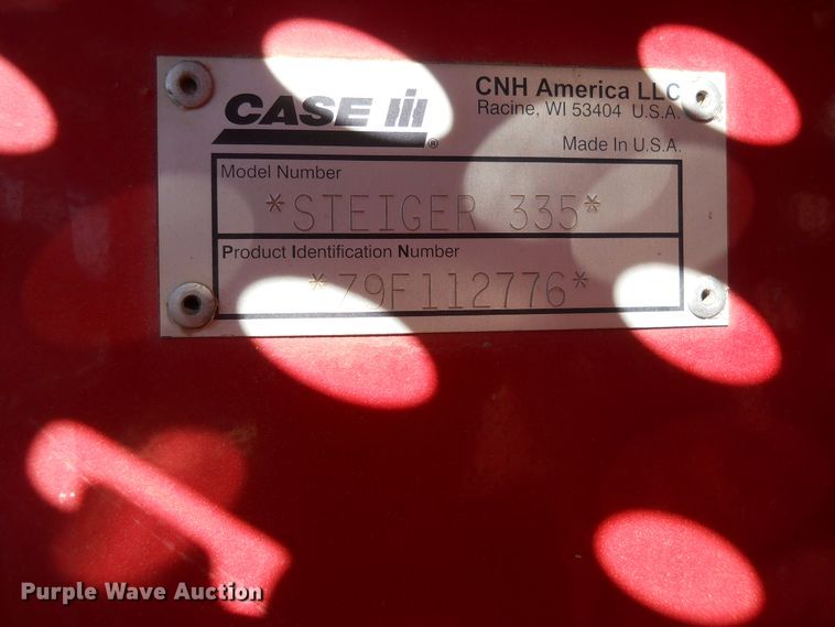 image for item DF4541 2010 Case IH Steiger 335  4WD tractor