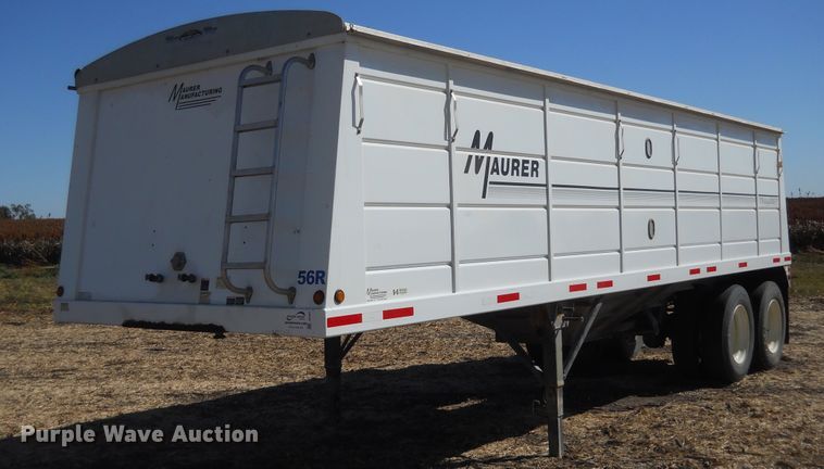 image for item DF4544 2009 Maurer single hopper bottom grain trailer