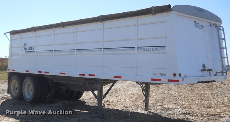image for item DF4544 2009 Maurer single hopper bottom grain trailer
