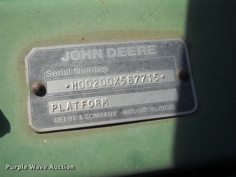 image for item DF4547 John Deere 224 rigid head
