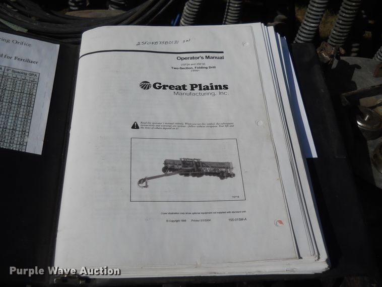 image for item DF4549 Great Plains Solid Stand 30 split row grain drill