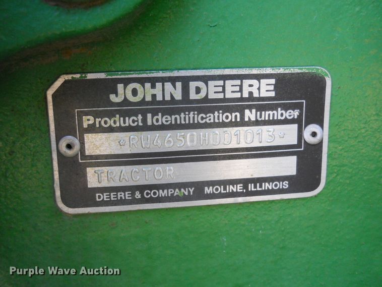 image for item DF4550 1985 John Deere 4650  tractor