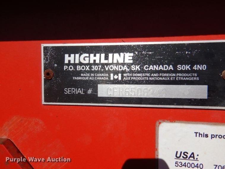 image for item DH3414 Highline Bale Pro CFR650 bale processor