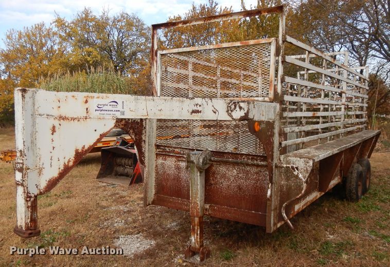 image for item DH3496 1985 shop built utility trailer