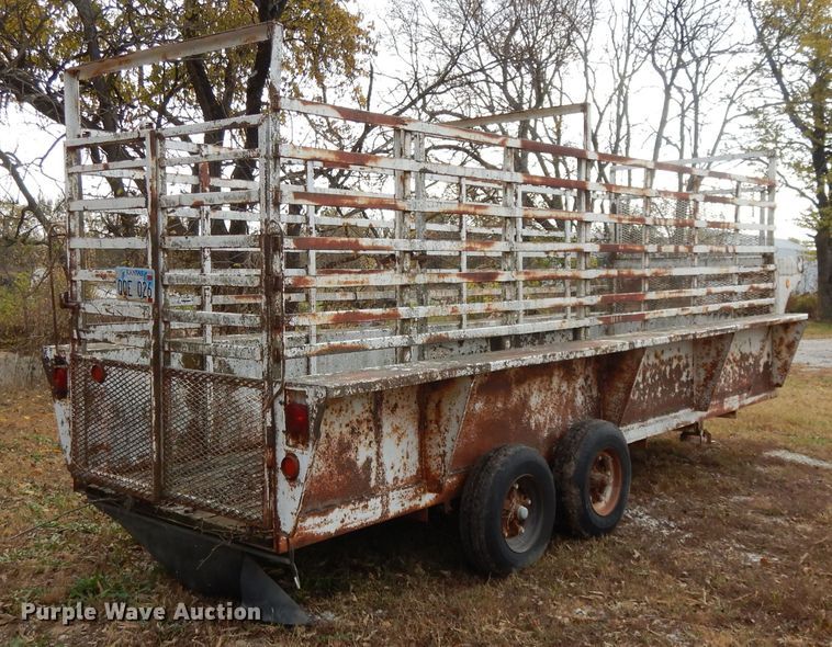 image for item DH3496 1985 shop built utility trailer