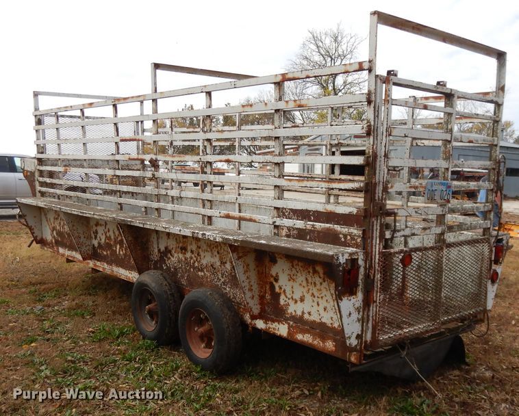 image for item DH3496 1985 shop built utility trailer