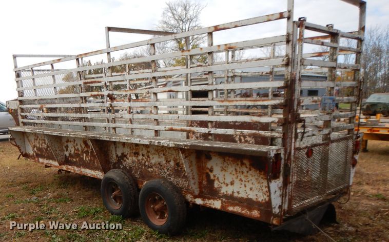 image for item DH3496 1985 shop built utility trailer