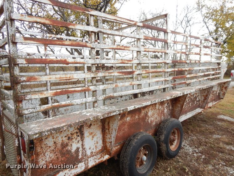 image for item DH3496 1985 shop built utility trailer