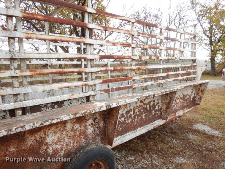 image for item DH3496 1985 shop built utility trailer