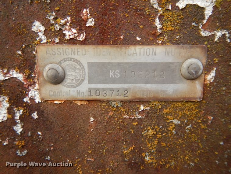 image for item DH3496 1985 shop built utility trailer