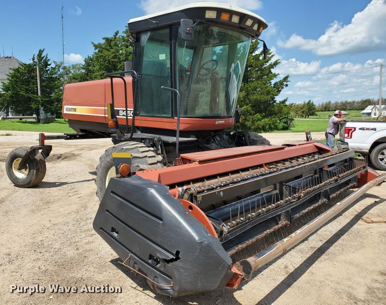 image for item DJ3163 2002 Hesston 8450  windrower