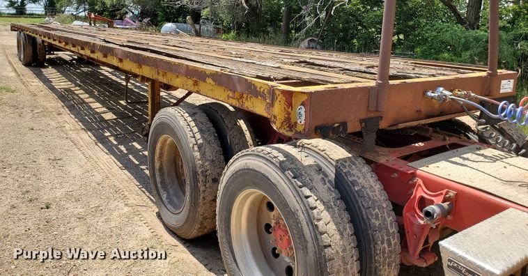 image for item DJ3164 1970 flatbed trailer