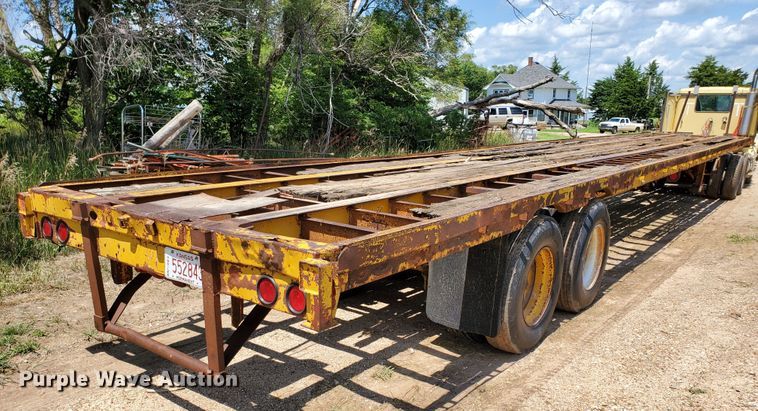 image for item DJ3164 1970 flatbed trailer