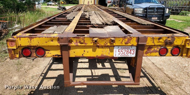 image for item DJ3164 1970 flatbed trailer