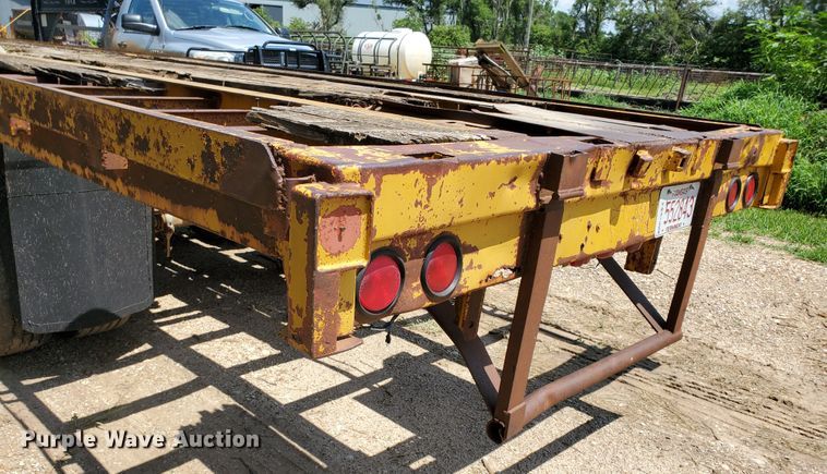 image for item DJ3164 1970 flatbed trailer