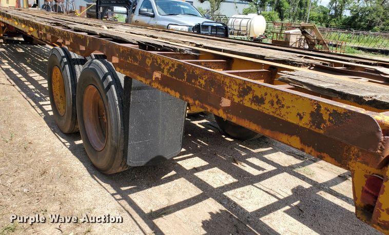image for item DJ3164 1970 flatbed trailer
