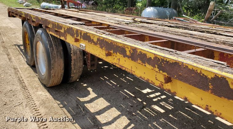 image for item DJ3164 1970 flatbed trailer