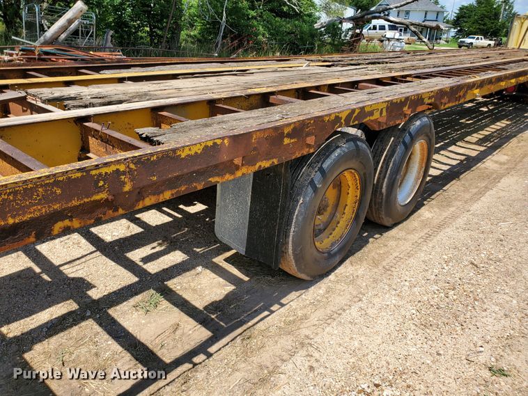 image for item DJ3164 1970 flatbed trailer